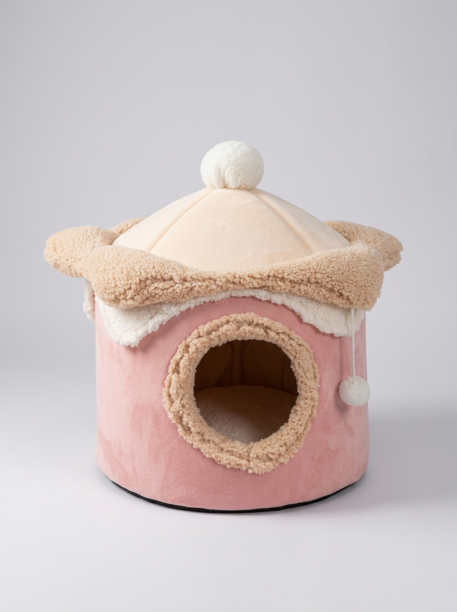 Covered Pet Bed | Cave Bed
