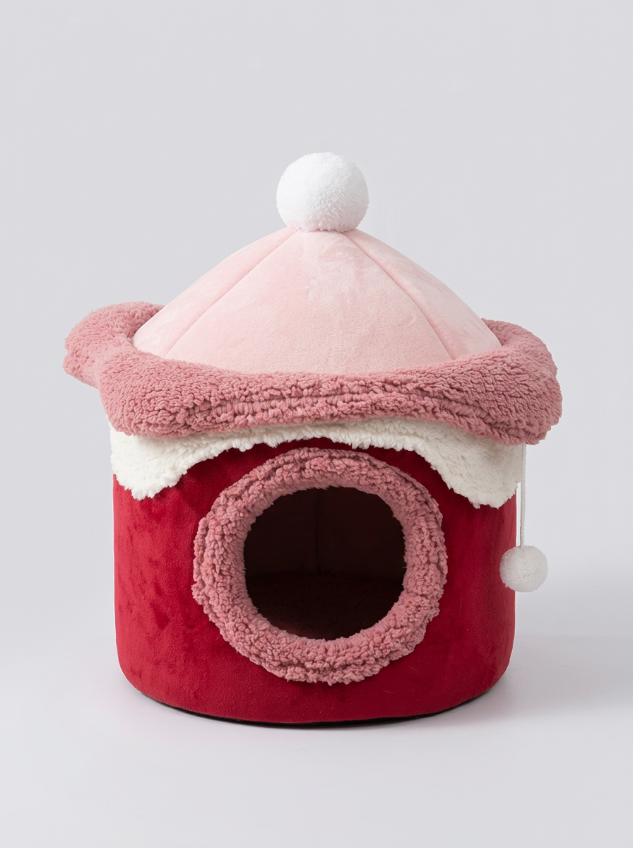 Covered Pet Bed | Cave Bed