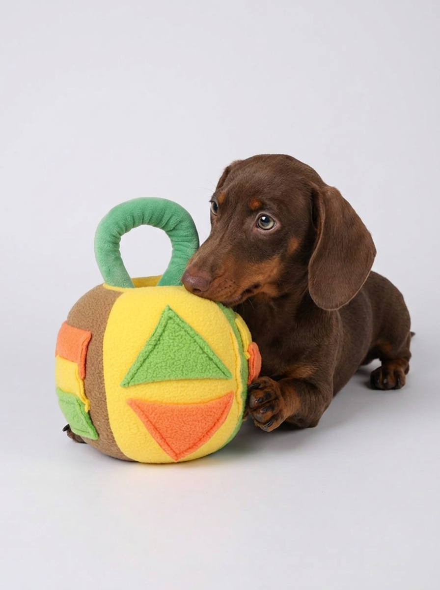 Dog Squeaky Plush Ball Toy | Chew Toy