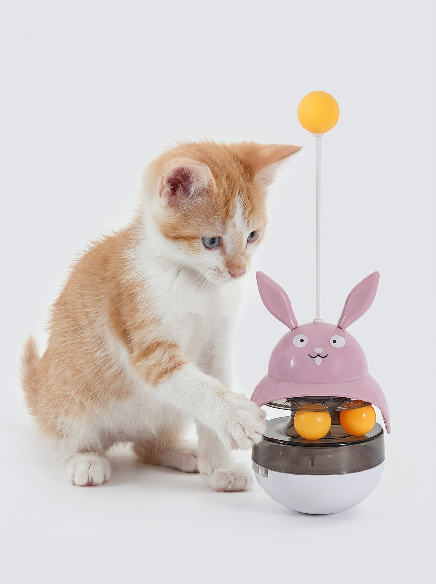 Interactive Cat Treat Dispenser Toy | Puzzle Feeding Toy