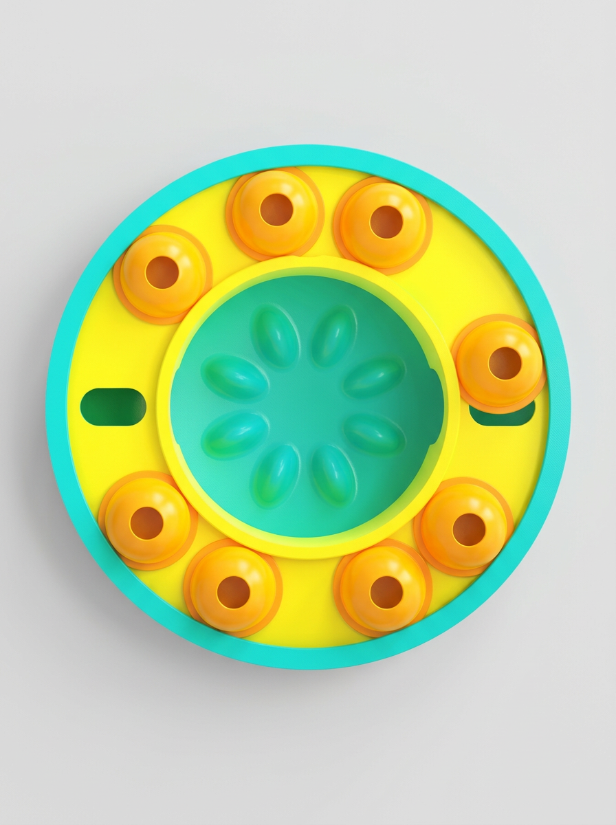 Interactive Dog Slow Feeder Toy | Puzzle Feeding Bowl