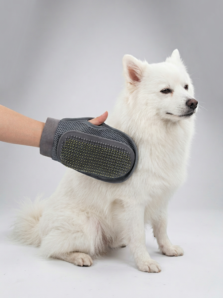 Pet Hair Bath Massage Grooming Glove | Grooming Tool