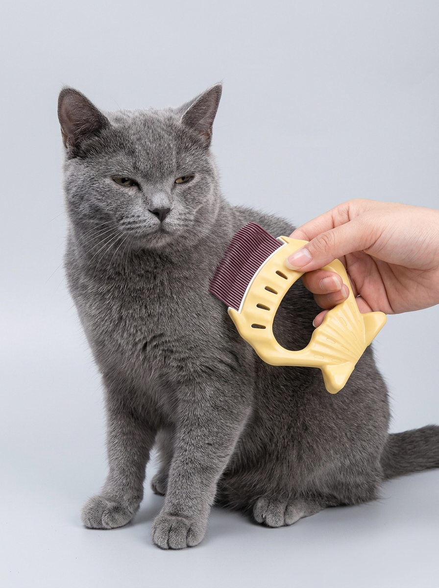 Shell Shaped Pet Comb | Grooming Tool