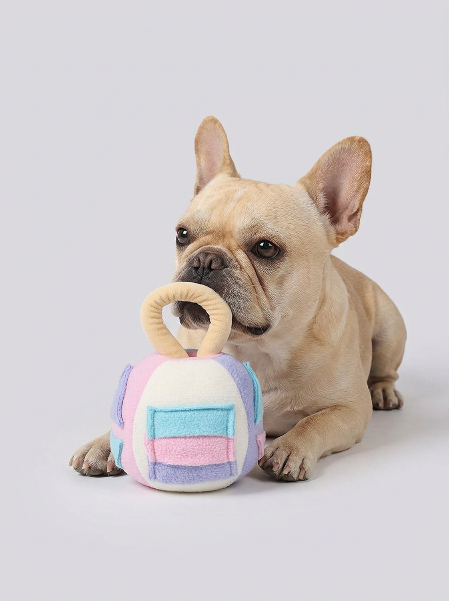 Dog Squeaky Plush Ball Toy | Chew Toy