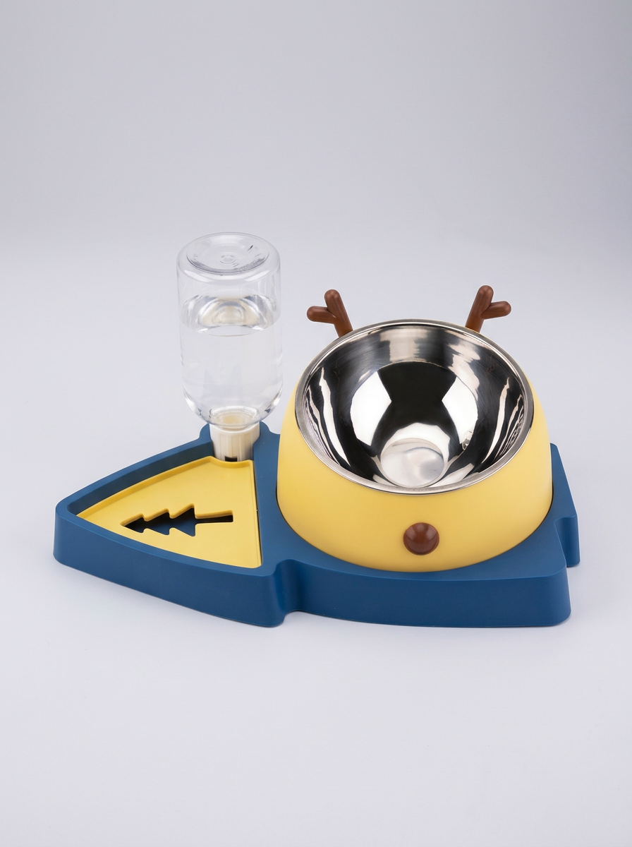 Pet Feeding Bowl Dish Water Dispenser | Feeding Set