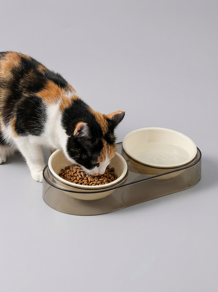 Pet Food Bowl Double Raised | Pet Feeder
