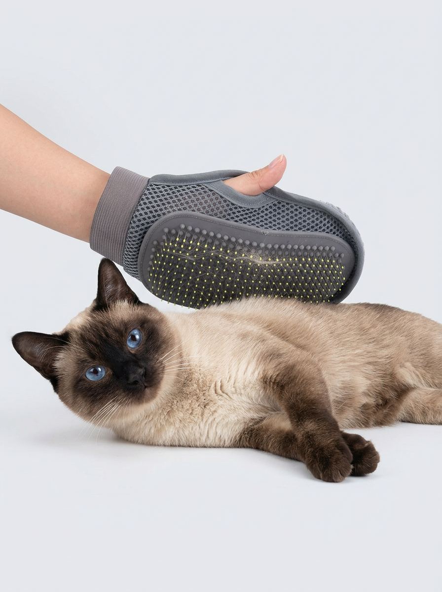 Pet Hair Bath Massage Grooming Glove | Grooming Tool