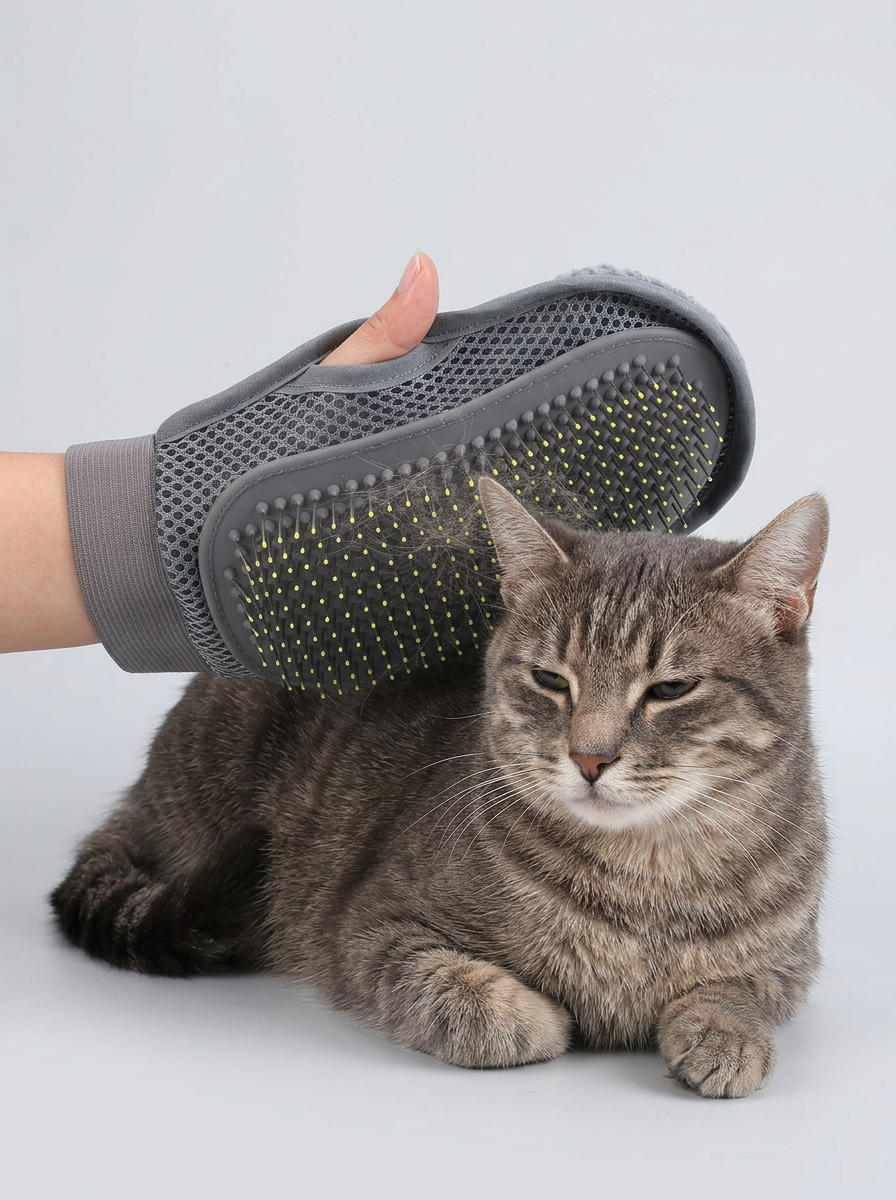 Pet Hair Bath Massage Grooming Glove | Grooming Tool