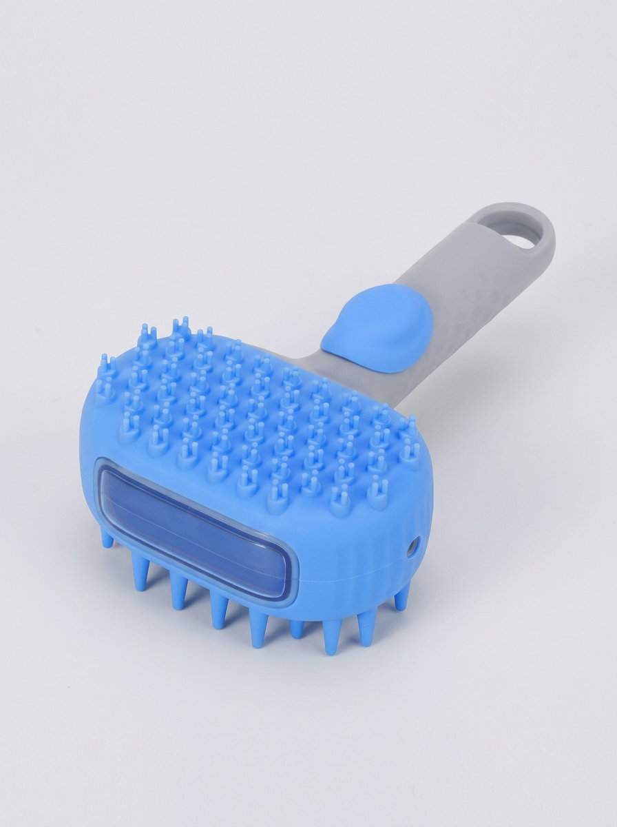 Pet Shower Brush Shampoo Dispenser Scrubber | Bath Brush