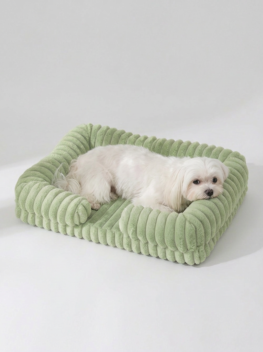 Rectangular Plush Pet Bed | Cushion Bed