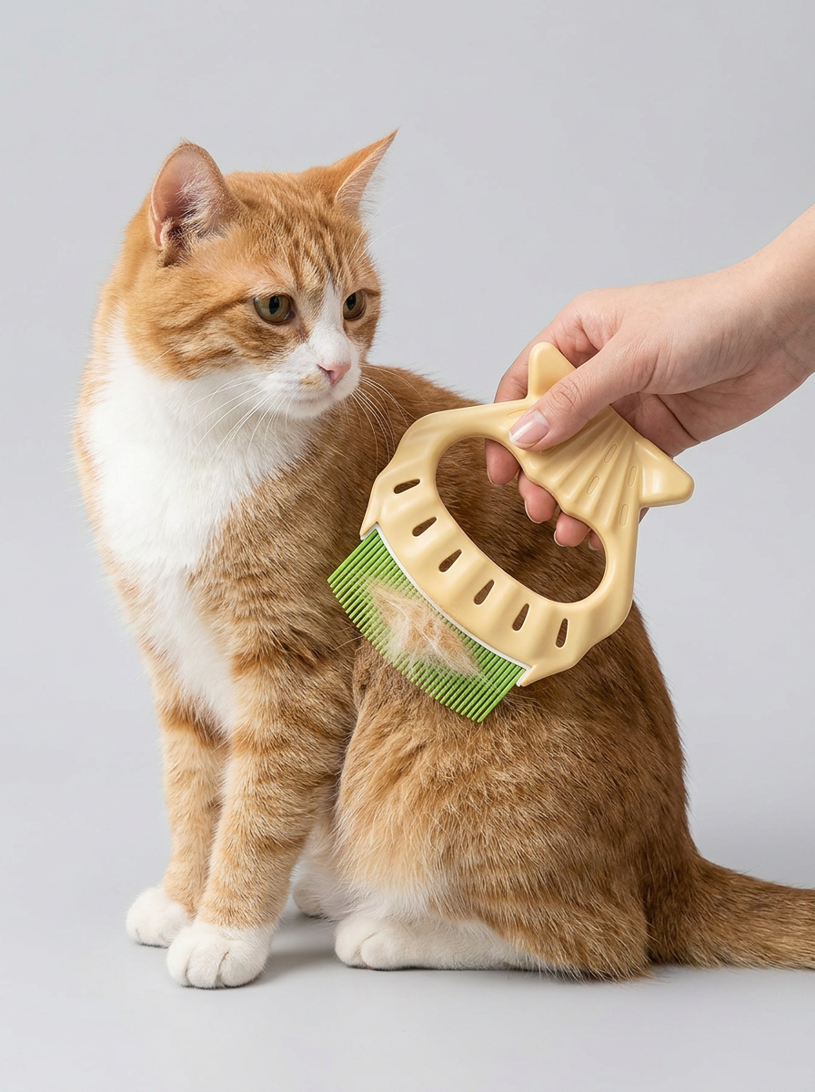 Shell Shaped Pet Comb | Grooming Tool